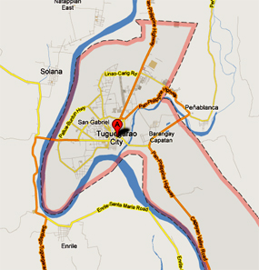 Mapa ng Tugegarao City (Google Maps)